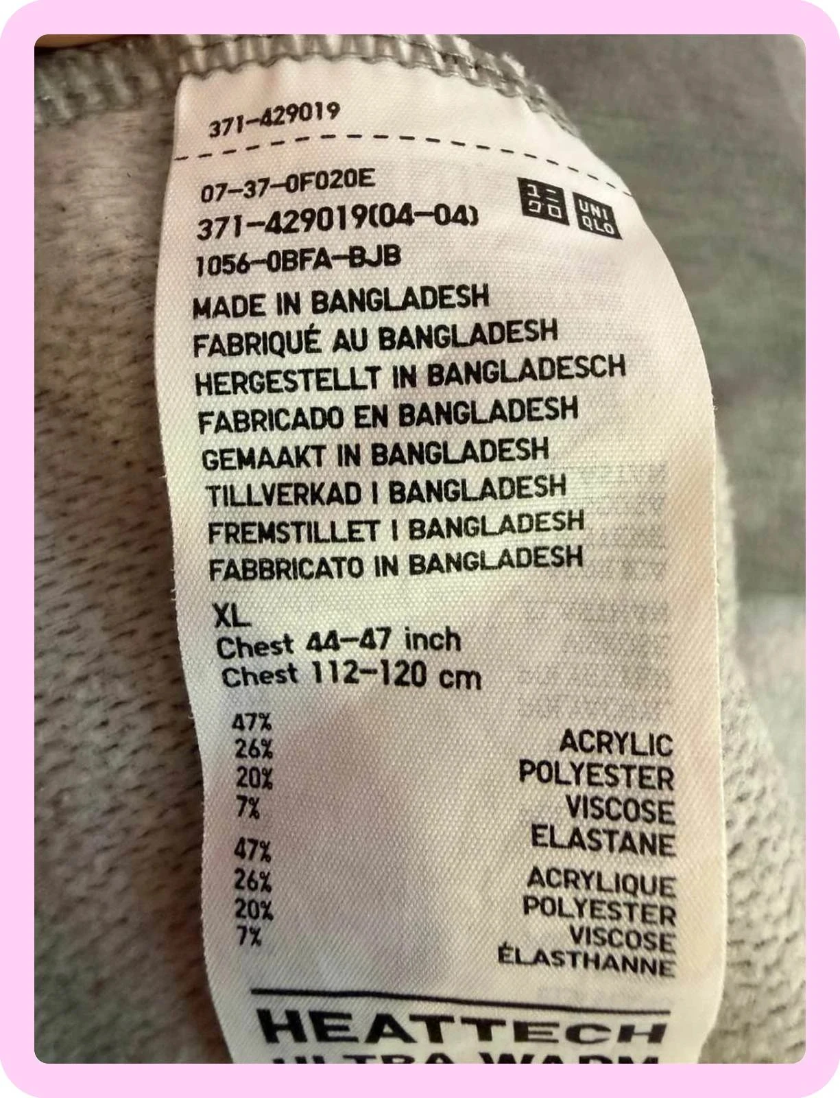 Heren trui Uniqlo maat xl schoon weinig gedragen – photo 5